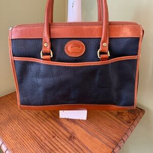 Classic Dooney & Bourne black leather handbag